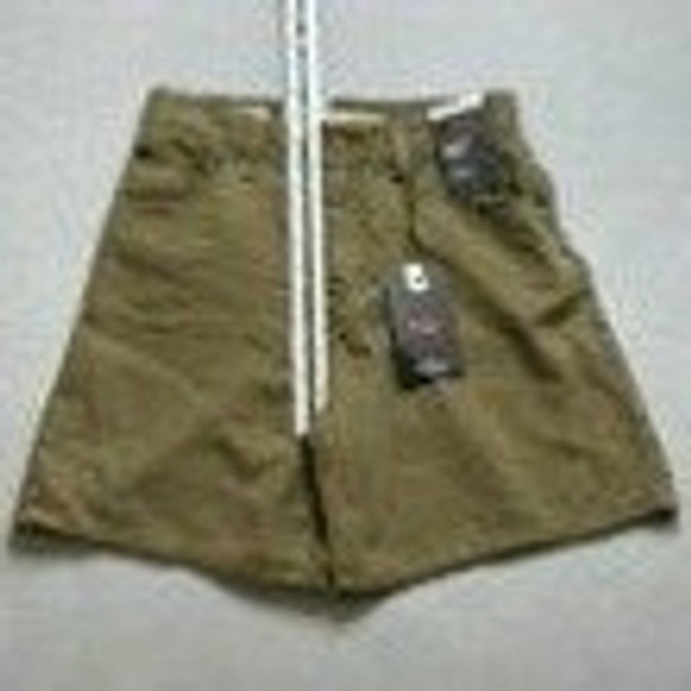 Levi's Womens Shorts 25 Green NWT High Rise Baggy Lightweight Linen Utility Boho - Picture 12 of 13